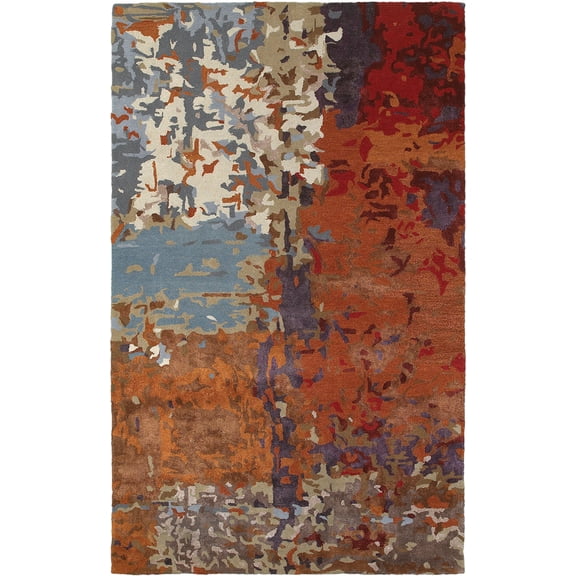 Moretti Dust Area Rug 21904 Multi Patchwork Faded 5' x 8' Rectangle