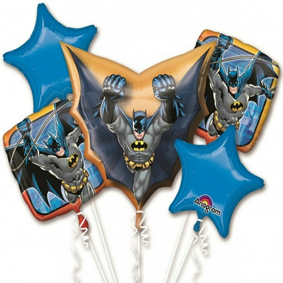 batman foil balloon bouquet