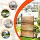 thumbnail image 2 of Yeshouse Panel de privacidad independiente para exteriores, ideal para patio, balcón y jardín. Divisorio decorativo de metal, resistente a la intemperie. Incluye soporte y accesorios, 2 of 8
