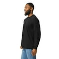 thumbnail image 3 of Gildan Hammer Long Sleeve T-Shirt for Men, Basic Long Sleeve, Heavyweight Soft Tee, 6 Pack Black Tee, S, 3 of 5