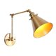thumbnail image 2 of Industrial Wall Sconce Light Brass Cone Shade Wall Light with Adjustable Arm for Indoor Home Bar Warehouse Hallway-haoyi, 2 of 5