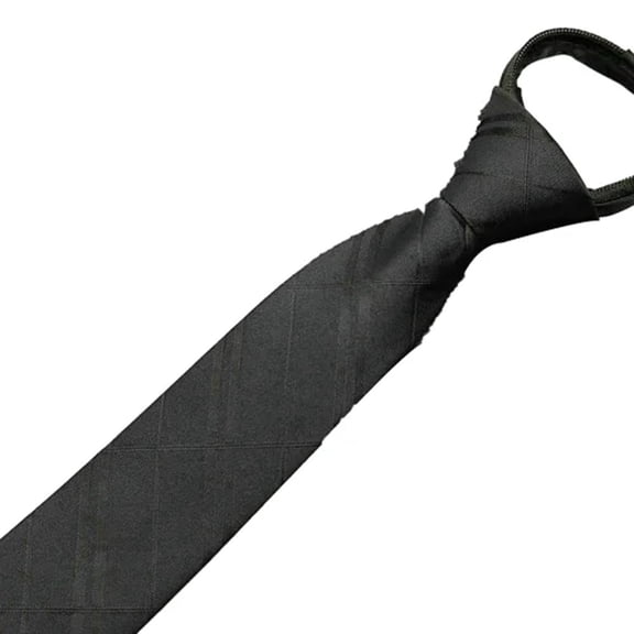 Mens Ties Zipper Ties For Men Adjustable Men's Pretied Neckties Zip On Tie For Men Daily Wear Mens Gifts Black