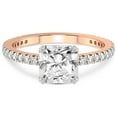 thumbnail image 3 of 3 Carat IGI Certified Radiant Shape Lab Grown Diamond Engagement Ring | 14K Rose Gold | Kylie Eternity Lab Diamond Ring | FG-VS1-VS2 Quality Friendly Diamonds, 3 of 5