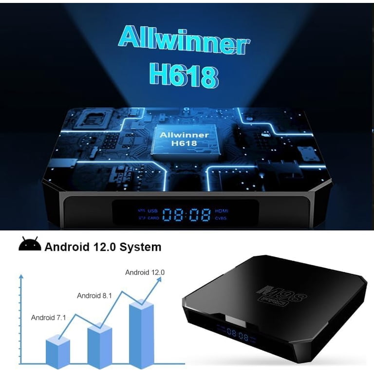 その他 android tvbox Android TV Box, M98PRO 12.0 4GB RAM 32GB ROM 4K Ultra HD, 64bit
