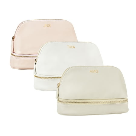 Personalized Embossed Vegan Leather Travel Case