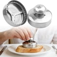 thumbnail image 1 of Cortador y sellador de sándwich de acero inoxidable de bolsillo, tipo cortador de pan de molde, 1 of 8
