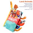 thumbnail image 1 of OUTOP Baby Cloth Book Cartoon Animals Tail Cloth Book Educational Enlightenment Toys For 0-3 Years Old Kids, 1 of 8