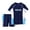 C1-Blue872, variant on Byoo Big Boys UPF 50 Swimsuit Short Sleeve Color Block Surfing Print Beach Lake Two Piece Swim Set,Blue