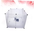 thumbnail image 3 of OULII 8Pcs Plastic Dog Crate Cage for Pet Owners Portable Durable Design 17.72X13.78X0.20In, 3 of 8