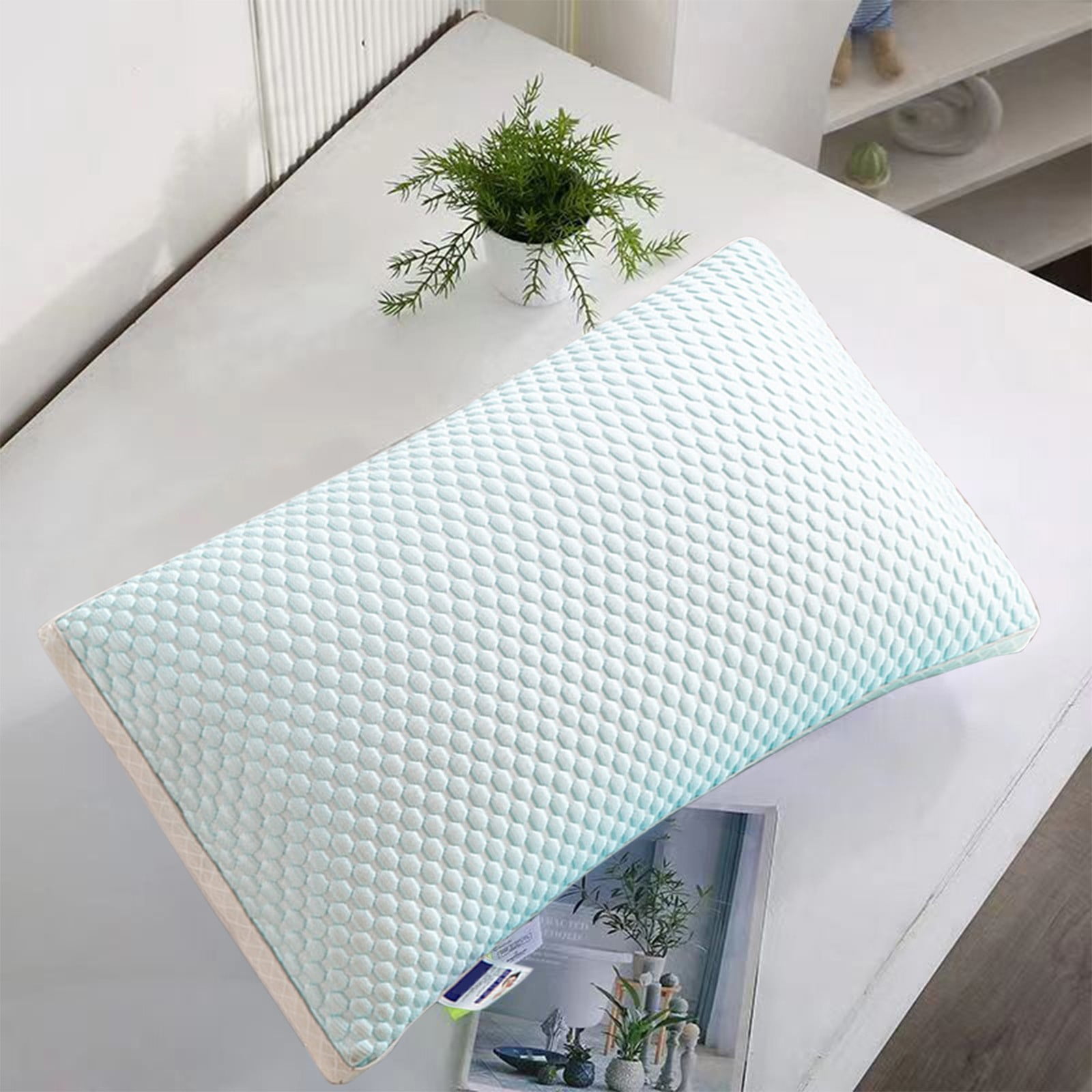 100Fens Firm Pillow Shredded Memory Foam(Adjustable Loft), Cooling Breathable for Sleeping  (图5) 100Fens Firm Pillow Shredded Memory Foam(Adjustable Loft), Cooling Breathable for Sleeping  (图5)
