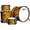 Butterscotch Pearl, variant on Ludwig NeuSonic 4-Piece Mod 2 Shell Pack With 22" Bass Drum Satin Royal Blue