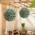 thumbnail image 2 of Rugerasy 2PC 17.7 Inch Topiary Balls,Artificial Topiary Flower Balls for Home Outdoor and Indoor Decor,White, 2 of 6