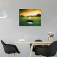 thumbnail image 4 of Golf Cave Wall Art Golf Course Pictures Wall Decor Landscape Sunsert Canvas Golfing Sport Painting Modern Artwork Home Decoration for Office Gym Bathroom Living Room Bedroom Framed 16"x12", 4 of 6