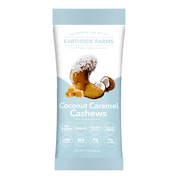 Keto Farms Coconut Caramel Cashews, Healthy, Vegan, Gluten-Free, Low Carb Foods, Low Calorie Snacks, Keto-friendly foods - 1 Ounce Pack of 6