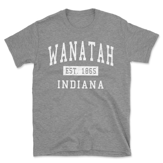 Wanatah Indiana Classic Established Men's Cotton T-Shirt