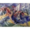 thumbnail image 3 of Boccioni, Umberto 18x15 Black Modern Framed Museum Art Print Titled - Horse, Horseman and Buildings, 3 of 5
