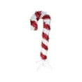 thumbnail image 3 of Kurt S. Adler Unlit Red and White Tinsel Candy Cane Indoor D√©cor, 36-Inches, 3 of 4