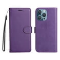 thumbnail image 5 of Nalacover Wallet Case for iPhone 14 Pro Max, Card Slots Holder Magnetic Clasp Premium Luxury PU Leather Flip Folio Cover with Kickstand Wrist Strap Soft Silicone Shockproof Case,Purple, 5 of 8