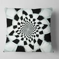 thumbnail image 2 of Designart Abstract Spiral Fractal Design - Abstract Throw Pillow - 18x18, 2 of 5