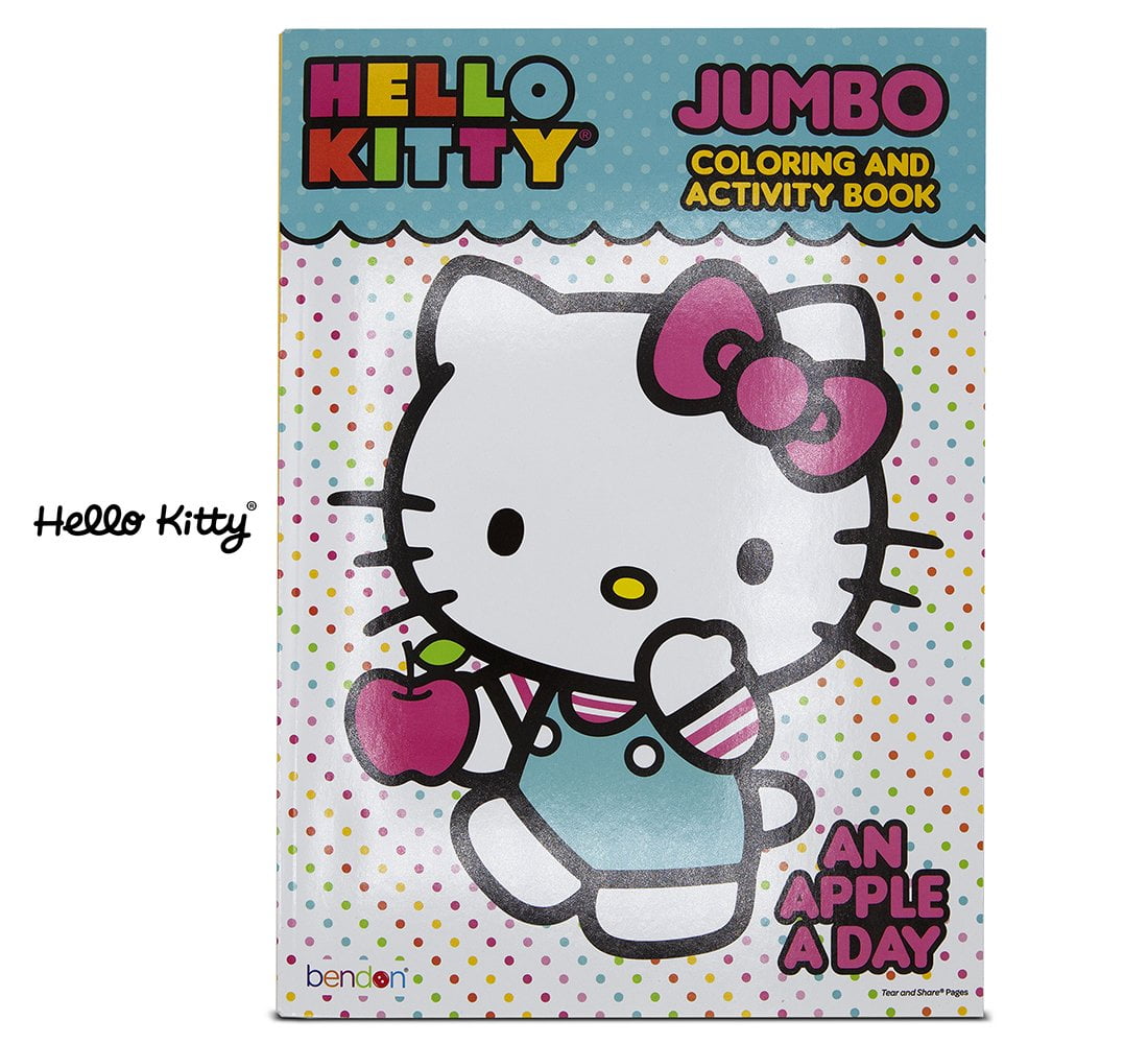 Hello Kitty Jumbo Coloring & Activity Book, an Apple a Day - Walmart