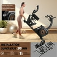 thumbnail image 5 of Pooboo Recumbent Exercise Bikes Sit Down Stationary Bicycle Magnetic Resistance Indoor Cycling Bike  380lbs Capacity, 5 of 11