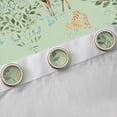 thumbnail image 4 of Erosebridal Tropical Flower Curtains Pack of 2 (42x84 Each), Woodland Animal Squirrel Deer Curtains Blackout, Green, 4 of 6