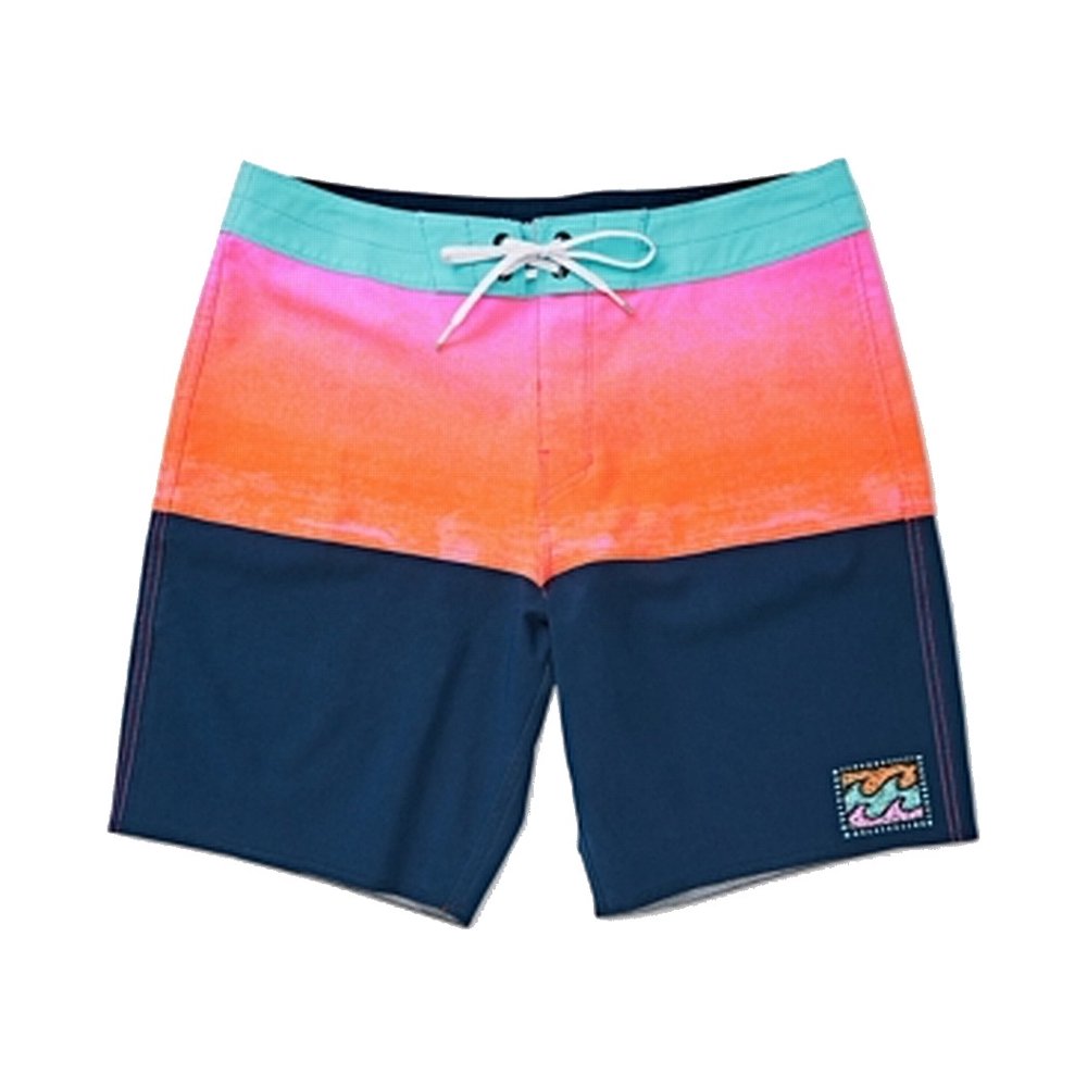 Billabong Mens Swimwear Colorblock Drawstring Trunks 33