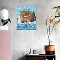 thumbnail image 3 of Sikiie Animals on Noah's Ark Floating Print Canvas Decorative Hanging Painting, Anti-shrinkage Hanging Frame, Suitable for Home, Office Wall Decorations, 3 of 6