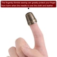 thumbnail image 4 of Dedal de costura Uxcell de cobre, protector de dedo, paquete de 8, 4 of 5