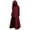 Wine, variant on Gothic Overcoats for Women Blouse Tops Large Size Retro Hooded Coats