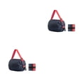 thumbnail image 4 of Toystoory Bolsa de almacenamiento Organizador de compras plegable Bolsa de tela Oxford de gran capacidad Cuerda roja azul marino 2Conjunto, 4 of 6