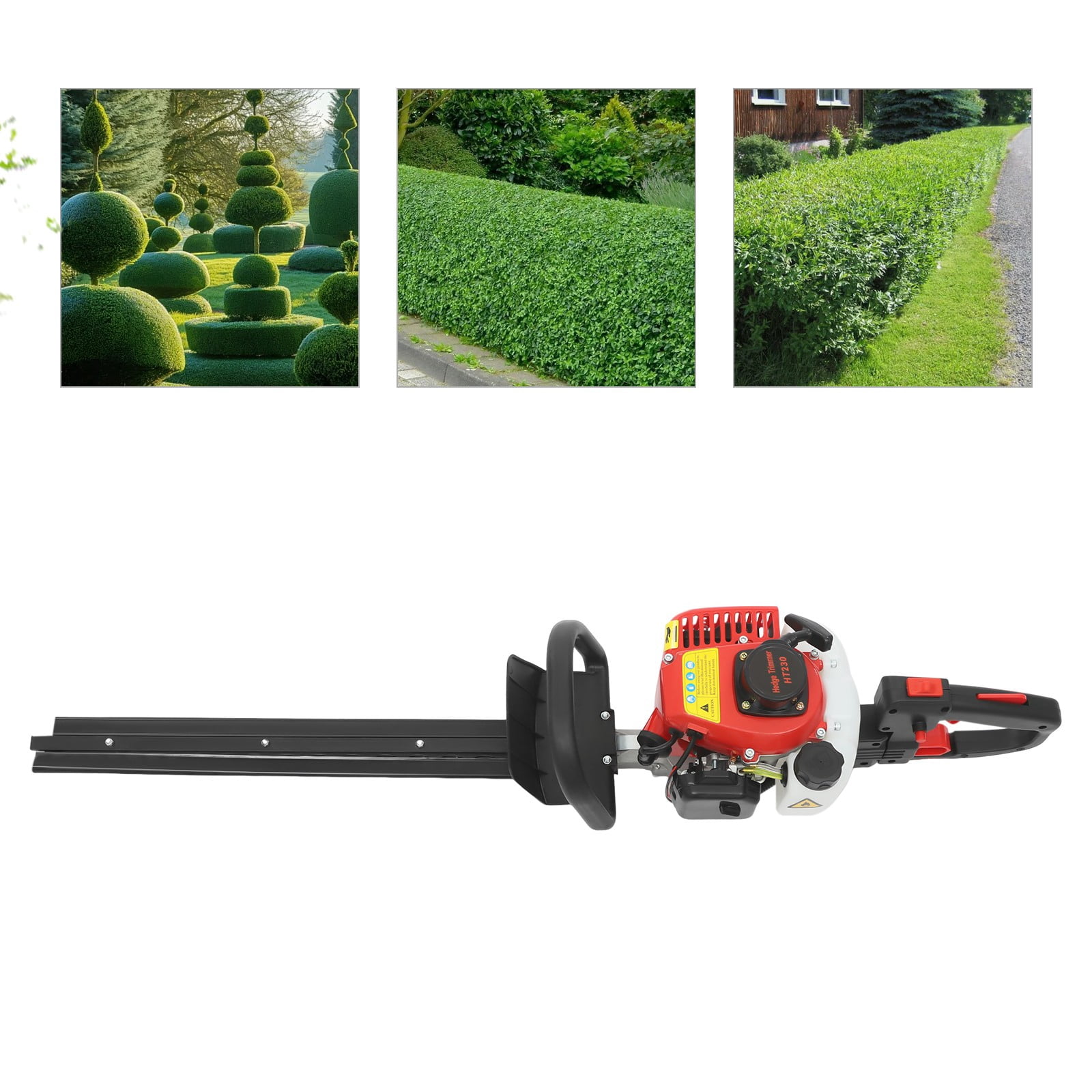 Hedge Shears, 22 Inch Double-Sided Blade Petrol Hedge Trimmer, Gas Powered Hedge Trimmer and Cutter for Efficient Brush Clearing