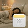 thumbnail image 3 of Bearachild Máquina de sonido de ruido blanco para dormir, chupete de escritorio, luz ajustable recargable, terapia de voz, ayuda nocturna para bebés y Electrodomésticos Blanco Bearachild HA075635-01B, 3 of 6