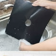 thumbnail image 7 of ionze Clearance! 2 PC Stove Burner Covers, Double Thickness,8 Pcs,Gas Stove Burner Liners,Non-stick Reusable Gas Range Stove Top Covers for Kitchen,Cuttable,Easy to Clean （Black）, 7 of 7