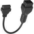 thumbnail image 2 of Car Diagnostic Cable 12 Pin to 16 Pin OBD2 Connector Adapter Extension Car Accessories for Renault, 2 of 5