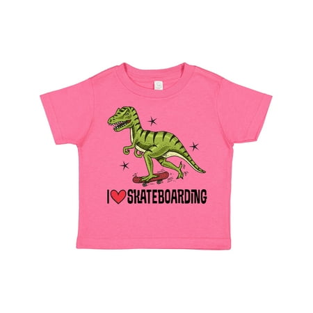

Inktastic Skateboarding Dinosaur Gift Toddler Boy or Toddler Girl T-Shirt
