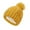 Yellow, variant on Winter Beanie Winter Knitted Beanie Hat With Faux Pom Warm Knit Cap Beanie Hats For Women