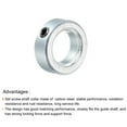 thumbnail image 4 of Uxcell Shaft Collar, 5/8" Bore Zinc Plated Carbon Steel Set Screw Clamping Collars Silver Tone 2 Pack, 4 of 4
