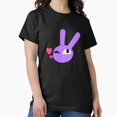 thumbnail image 1 of Jax Kissy Emoji Funny Digital Circus Rabbit Character Design Unisex T-Shirt U00609, up to size 5XL, 1 of 4