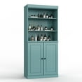 thumbnail image 5 of 100% Solid Wood 32" Bathroom Cabinet with Solid Doors, 2-Drawers and Adjustable Shelves, 5 of 6