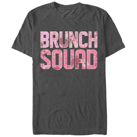 Women's CHIN UP Brunch Squad Boyfriend Graphic Tee Charcoal Medium