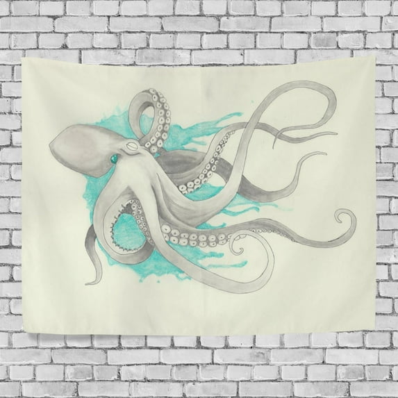 POPCreation Peristalsis Of The Octopus Home Decoration Wall Tapestry 90x60 inches