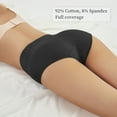 MEIYATING Women's High Waisted Cotton Underwear Briefs Ladies Full Coverage Stretch Panties Soft