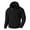 02 Black, variant on YueHuiYing Men's Fall/Winter Solid Color Long Sleeved Textured Hooded With Large Pockets Casual Hooded Sweatshirt