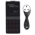 thumbnail image 2 of USB Charging Hub, USB Charging Station Hub, Plastic Charger AC To DC Charger For All Phone Global Universal US,EU,UK,AU, 2 of 8