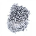 thumbnail image 1 of 6 X 1800 Piezas De Estambres De Flores Artificiales De Doble Cabeza Para Manualidades Florales DIY - 3 Mm Gris, 1 of 8