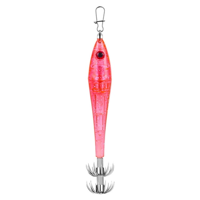 CSChome Sharp Hooks Fishing Lure Light Squid Hook Deep Drop Underwater Fish Tool Lure Bait LED Luminous Lamp Sea Fishing Accessories