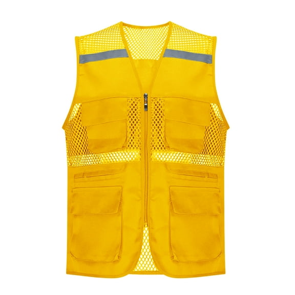 HongQid Women's Casual Lightweight Outdoor Fishing Work Safari Travel Photo Cargo Vest Jacket Multi Pockets