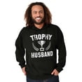 thumbnail image 4 of Trophy Husband Best Partner Hubby Hoodie Hooded Sweatshirt Men Brisco Brands X, 4 of 6