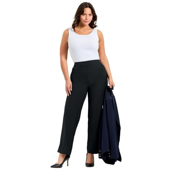 Avenue Women's Plus Size Tall Cool Hand Straight Leg Pant